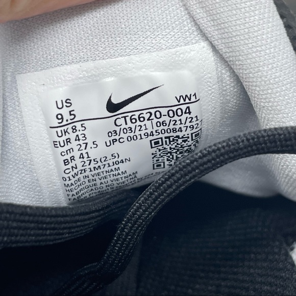 New Nike React Infinity Pro Golf Shoes Cleats Black Grey CT6620-004 Sz 9.5 - Picture 6 of 7